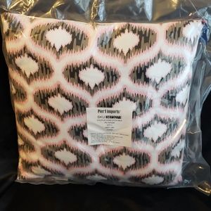 NWT Black Ogee Etch Accent Pillow